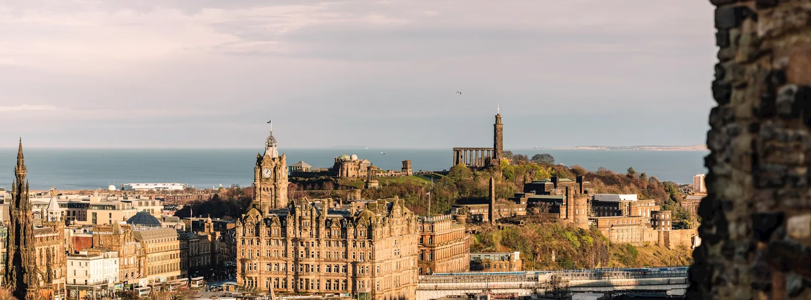 Edinburgh skyline viewed from Edinburgh Castle